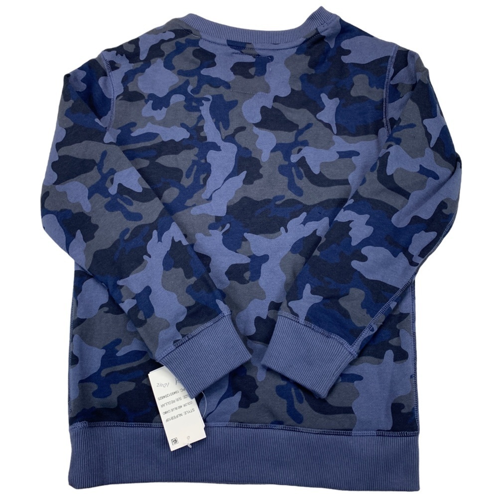 Nautica Big Boys Camo Print Crewneck Sweatshirt S/P - Picture 2 of 11